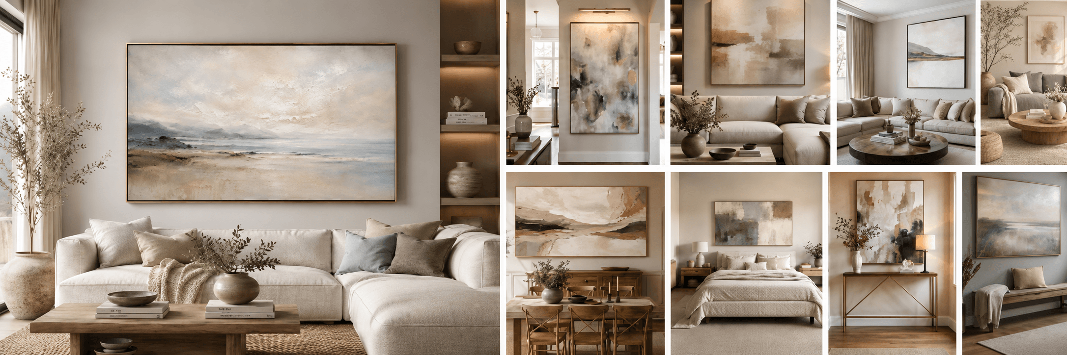 Hand-painted decorative oil paintings