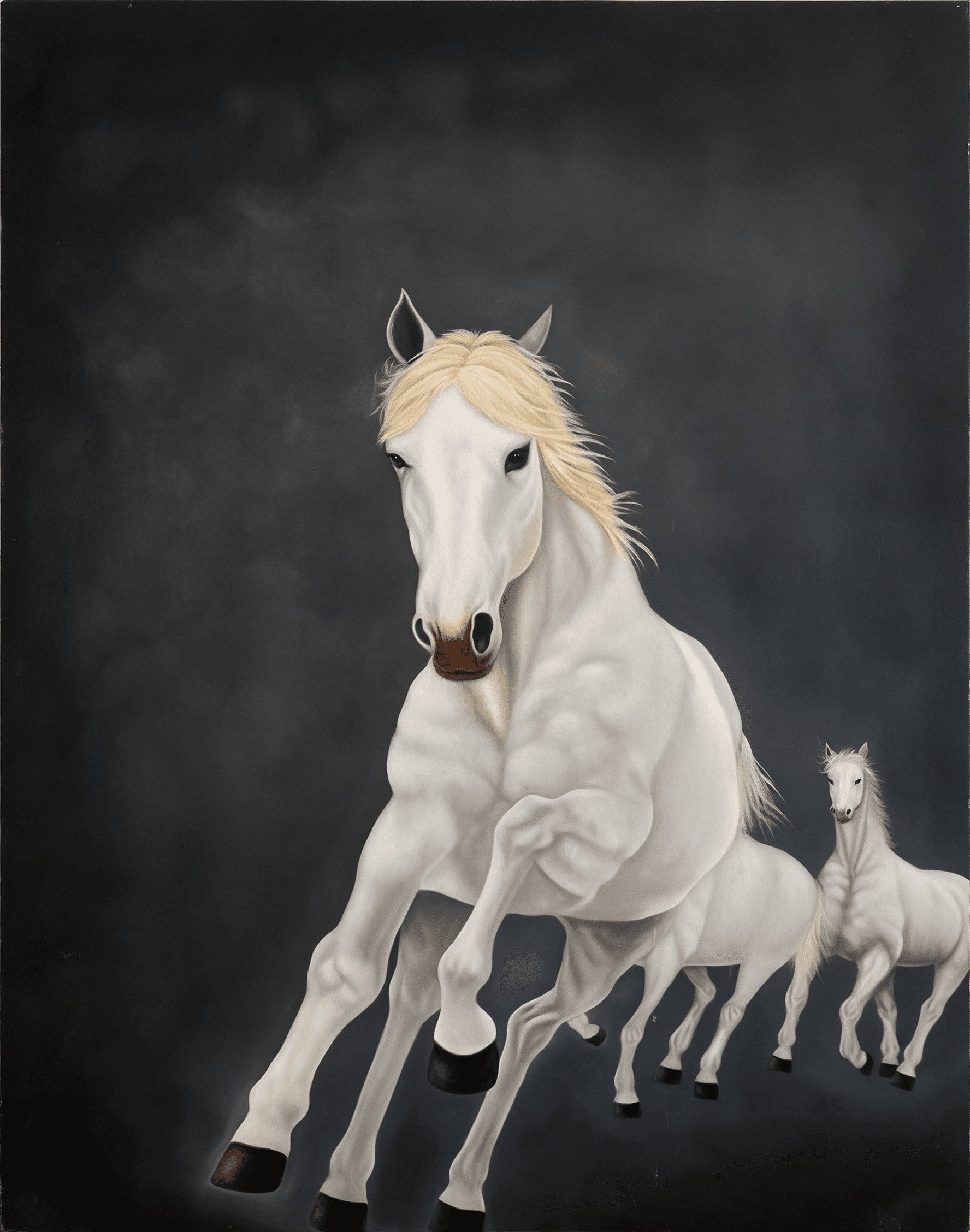 White Stallion Charge