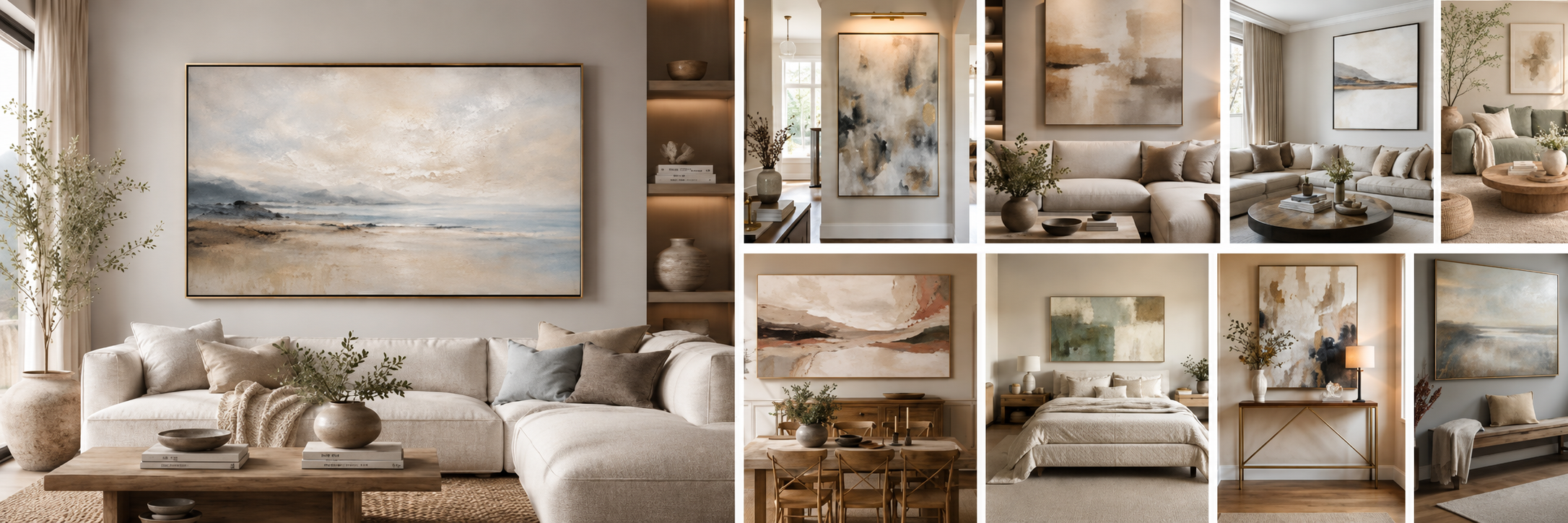 Hand-painted decorative oil paintings